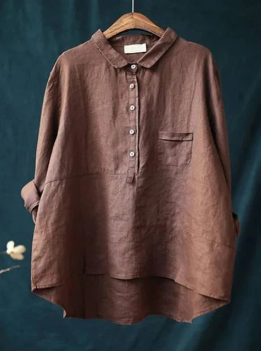 Olivia | oversized linnen blouse