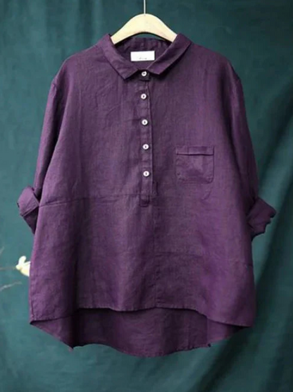 Olivia | oversized linnen blouse