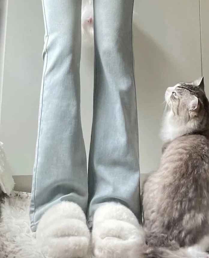 Strakke flare broek met hoge taille - Miranda