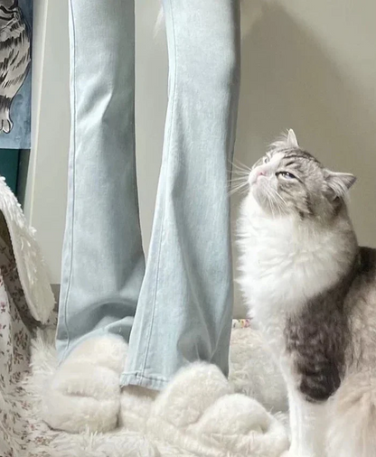 Strakke flare broek met hoge taille - Miranda