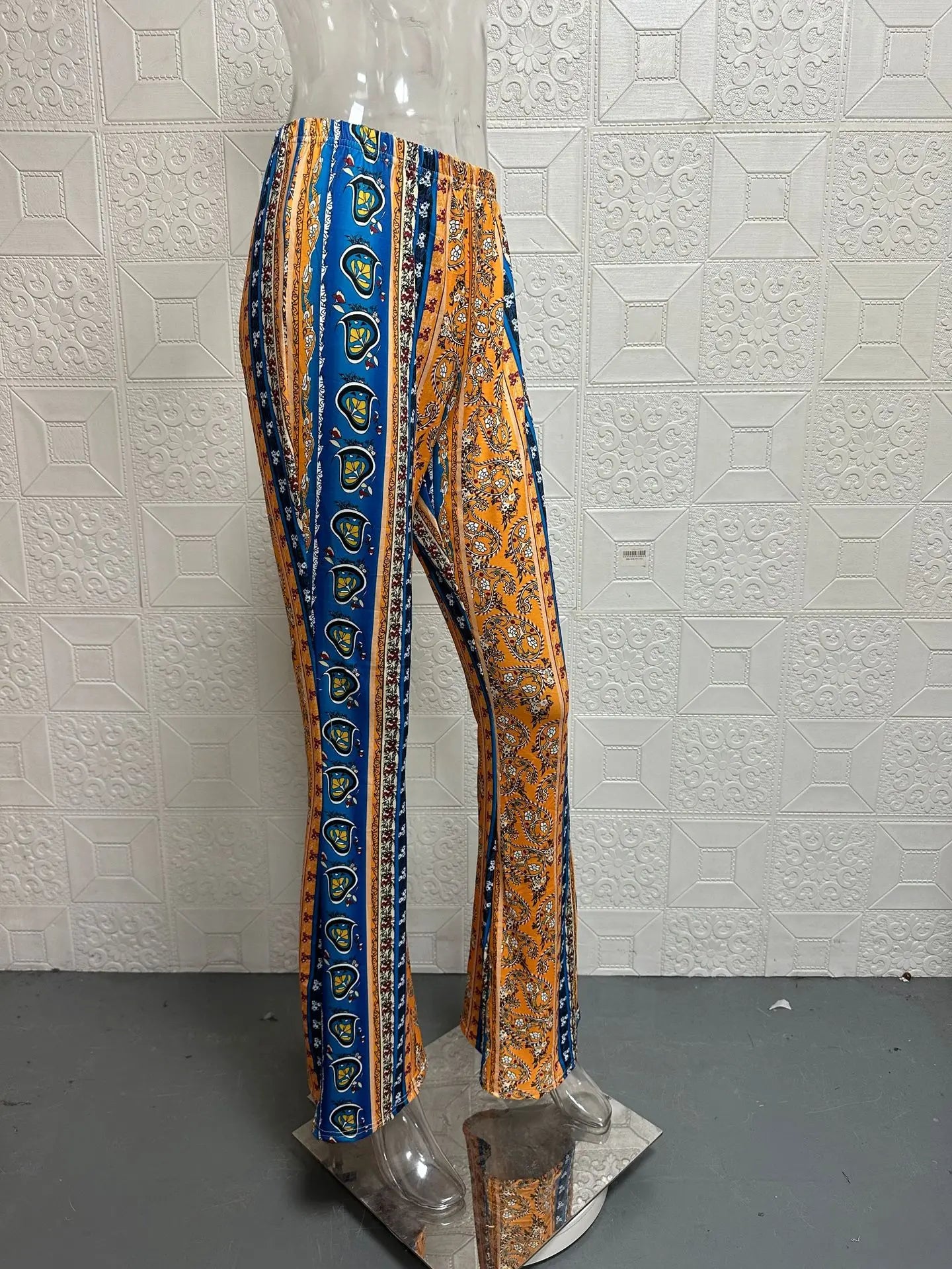 Kleurrijke Vintage uitlopende broek - Blake