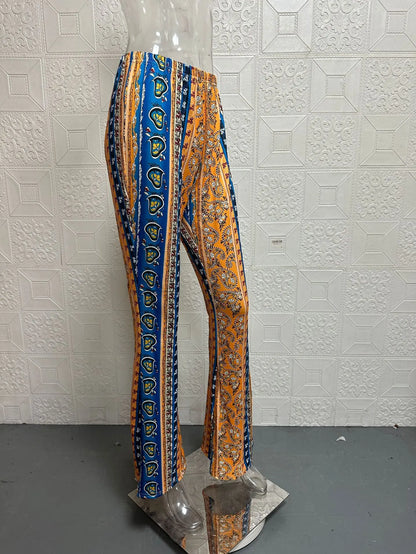 Kleurrijke Vintage uitlopende broek - Blake