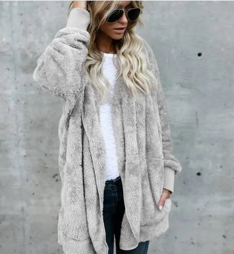 Lovie - Warme oversized Fleece-Jas voor Dames