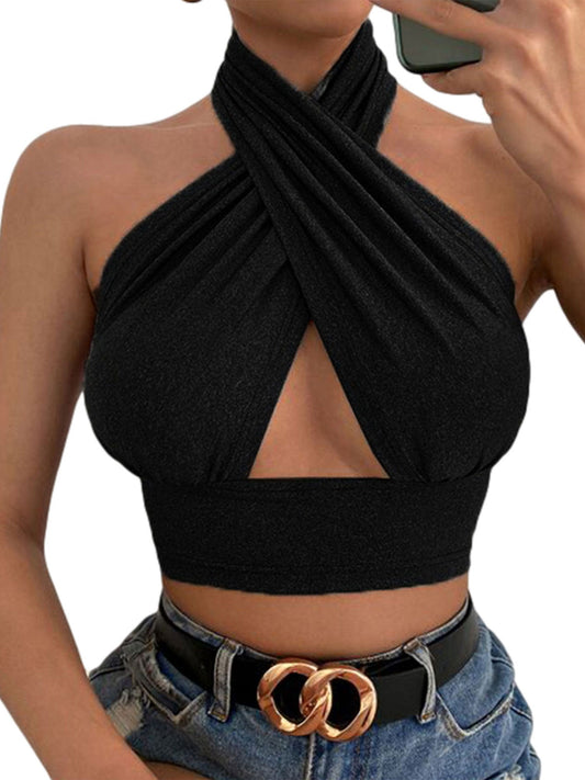 Gekruiste crop top