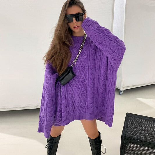 Oversized gebreide trui