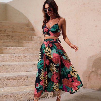 Co-ord set met bloemenprint