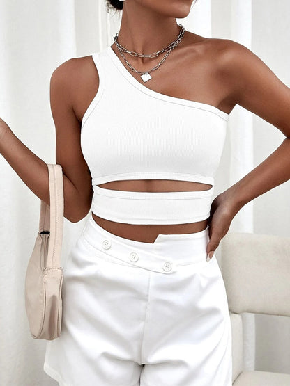 Witte crop top
