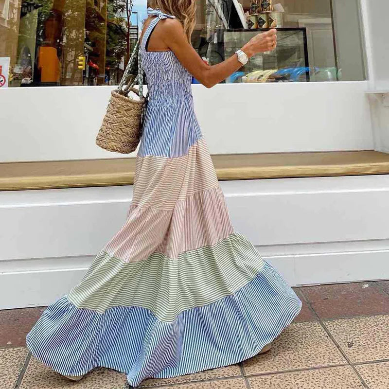 Jill - Elegante en Comfortabele Zomerse Boheemse Maxi Jurk voor Vrouwen