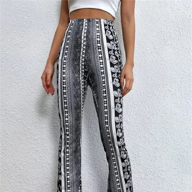 Kleurrijke Vintage uitlopende broek - Blake