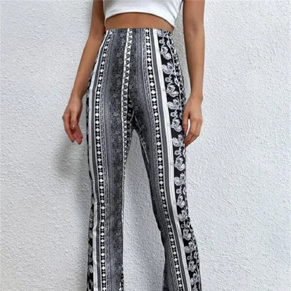 Kleurrijke Vintage uitlopende broek - Blake
