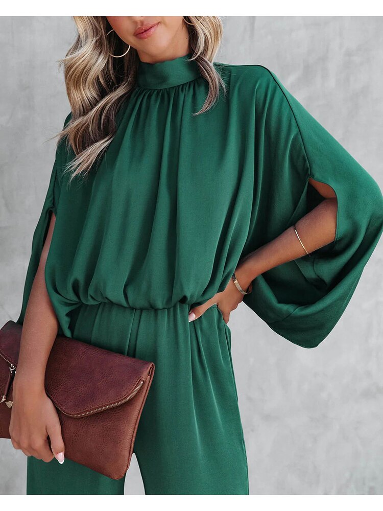 Clarinda - Elegante groene jumpsuit