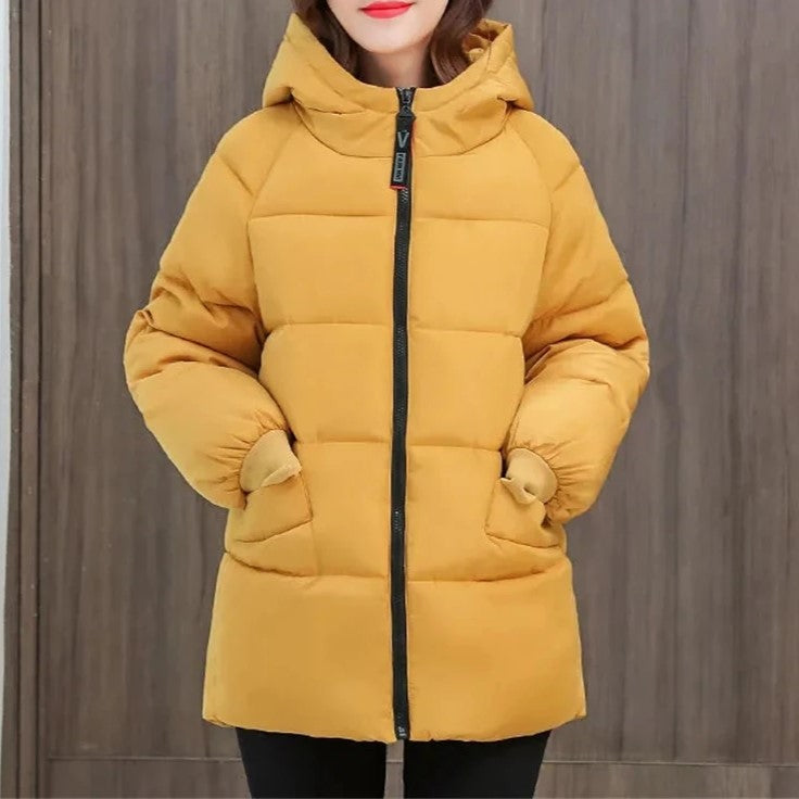 ModeParisienne® Brina - Overgrote Gewatteerde Parka met Capuchon van Katoen