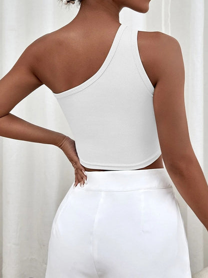 Witte crop top