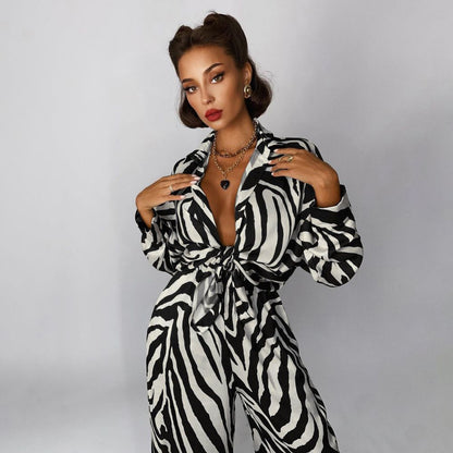 Two piece set zebra