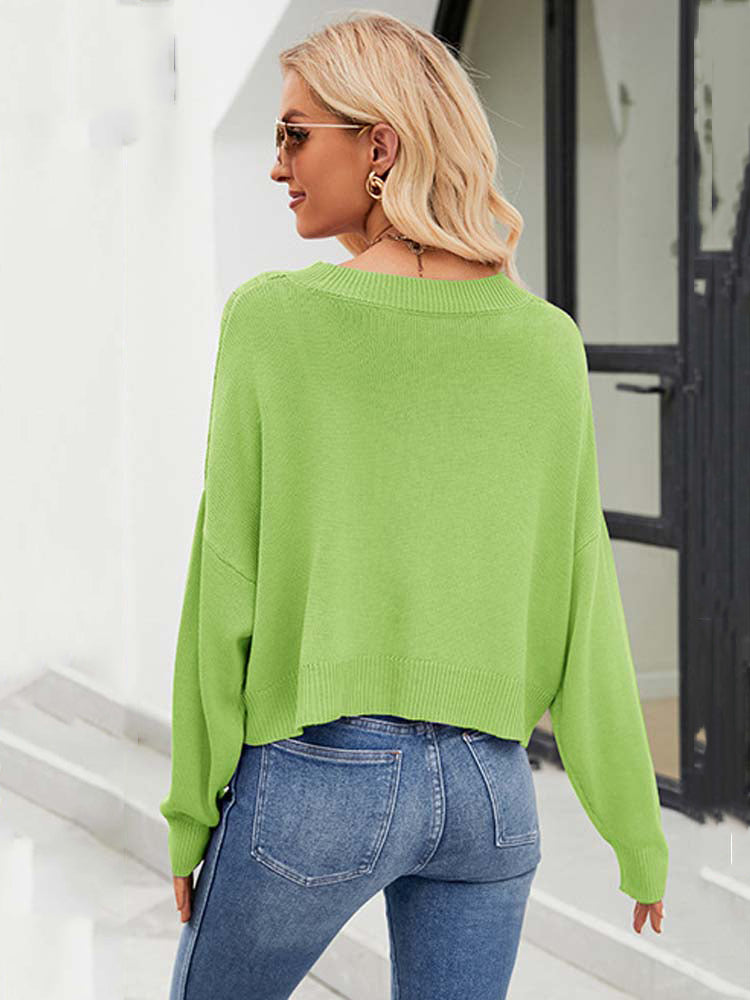 Groene cardigan