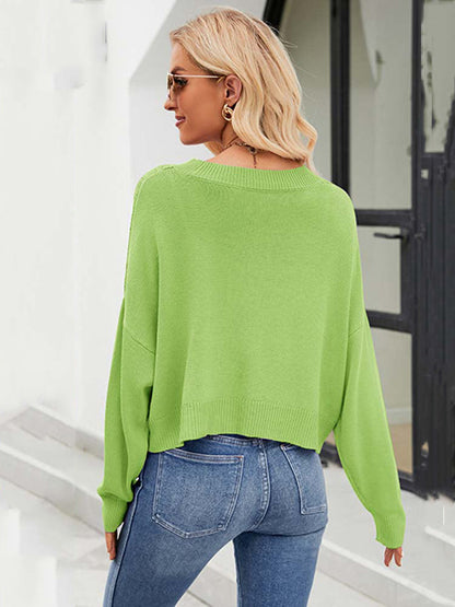 Groene cardigan