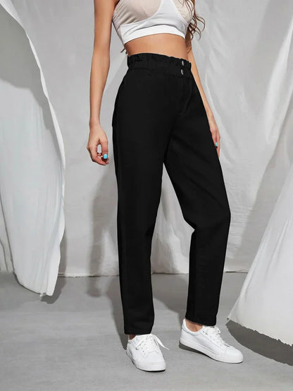 ModeParisienne® Verena - Trendy Rekbare Hoge Taille Jeans voor een Flatterende Silhouette