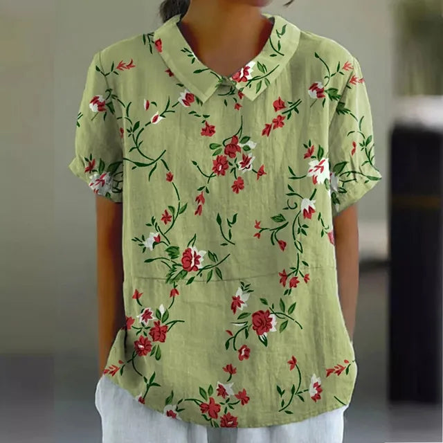 Liona blouse voor dames met bloemenprint