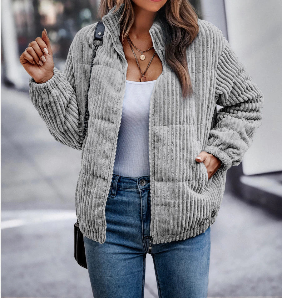 Rica - Stijlvolle Winter Corduroy Jas voor Vrouwen