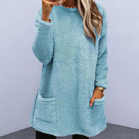 Dani Fleece Sweater | Super warm lange fleece trui voor dames