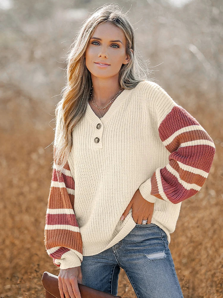 Trice | Casual trui met V-hals