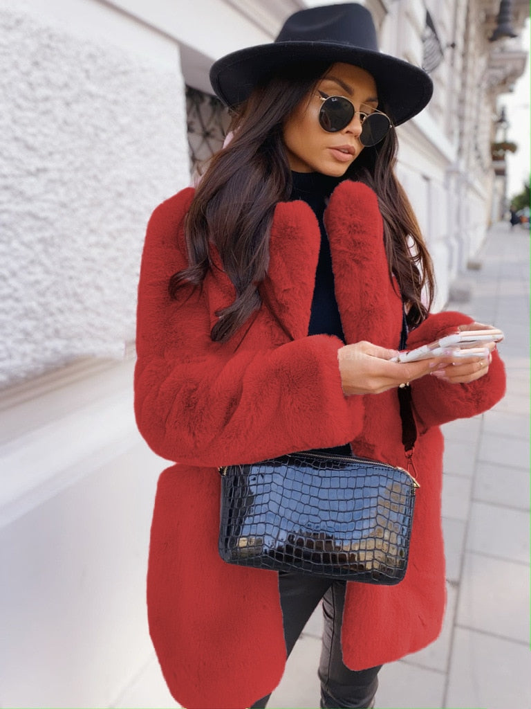 Norita - Faux Fur Jas - Perfect voor aankomende winter