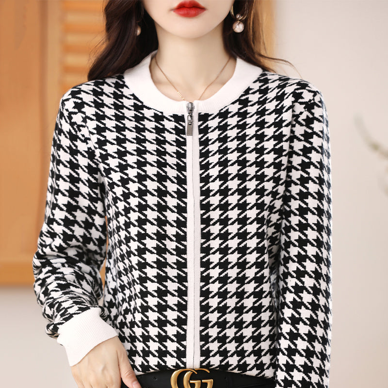 Annele Dekker Vestjasje | Stijlvol vest met ritssluiting en unieke patronen voor dames