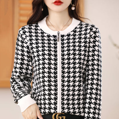 Annele Dekker Vestjasje | Stijlvol vest met ritssluiting en unieke patronen voor dames