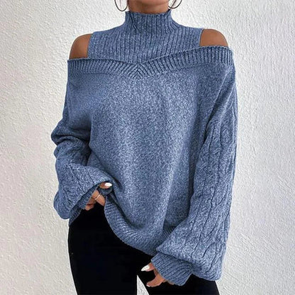 Alayá Coltrui | Stijlvolle Off-shoulder wintertrui voor dames