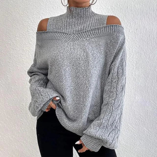 Alayá Coltrui | Stijlvolle Off-shoulder wintertrui voor dames