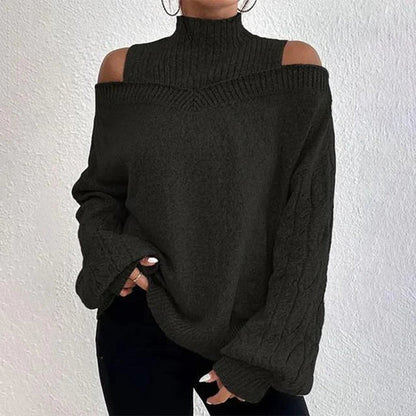 Alayá Coltrui | Stijlvolle Off-shoulder wintertrui voor dames