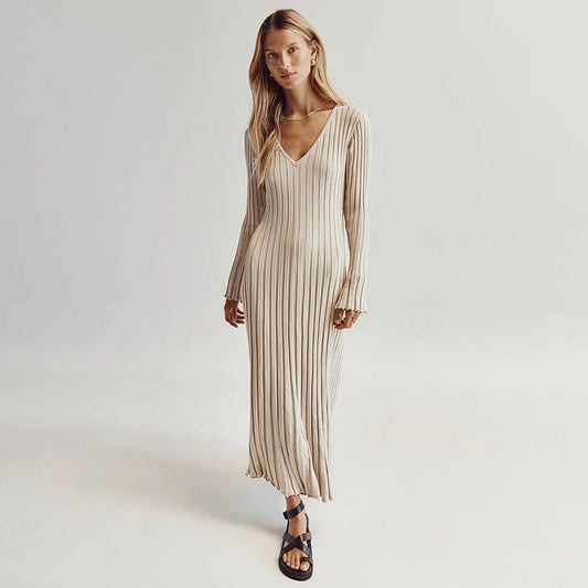 Ginevra™ - Gebreide maxi jurk