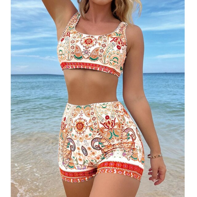 Merry - Tankini Sets met Zomermotieven voor Vrouwen