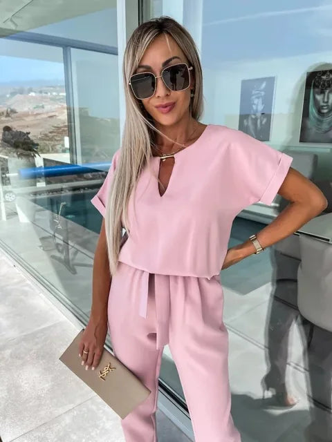 Short Sleeve Jumpsuit