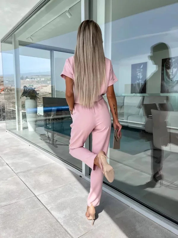 Short Sleeve Jumpsuit