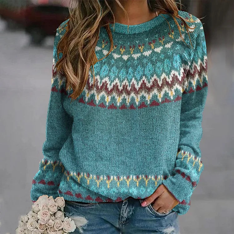 Caudalie Nordic Sweater | Super zacht gebreide noorse wintertrui voor dames
