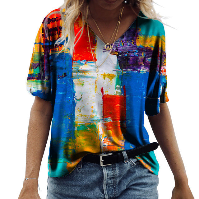 Sophia | casual t-shirts met uniek patroon