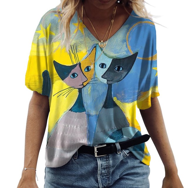 Sophia | casual t-shirts met uniek patroon