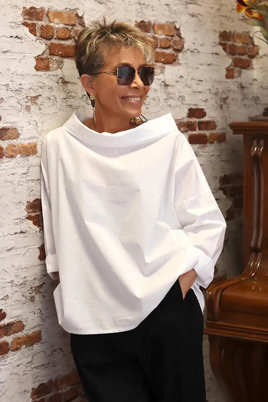 Livia | casual top met col