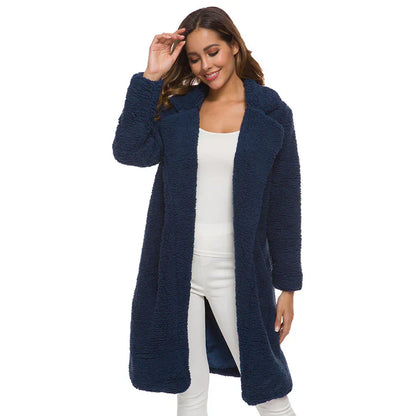 Cantelle Fleece Jas | Trendy lange polar fleece mantel voor dames