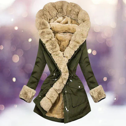 Betha - Pelzgefütterte Winter-Parka-Jacke