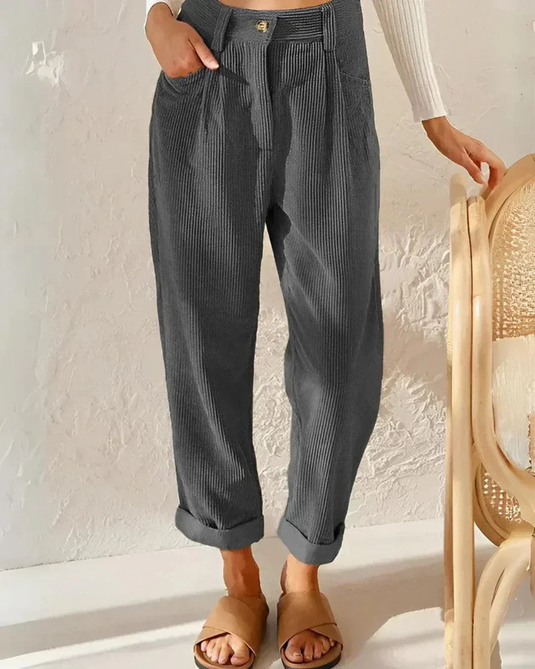 Elegante corduroy broek voor dames