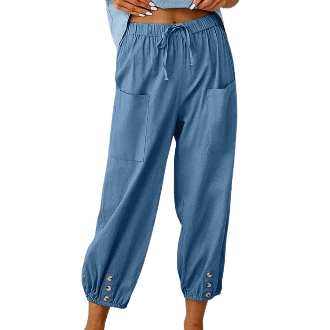 ModeParisienne® Kira - Stijlvolle Linnenbroek