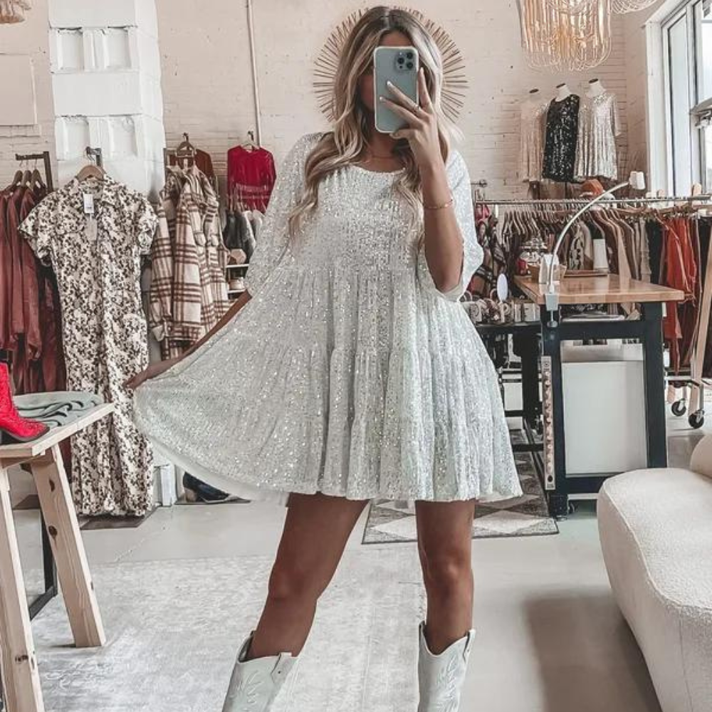 Sophie | De beste elegante sprankelende feestjurk