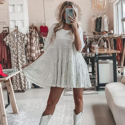 Sophie | De beste elegante sprankelende feestjurk