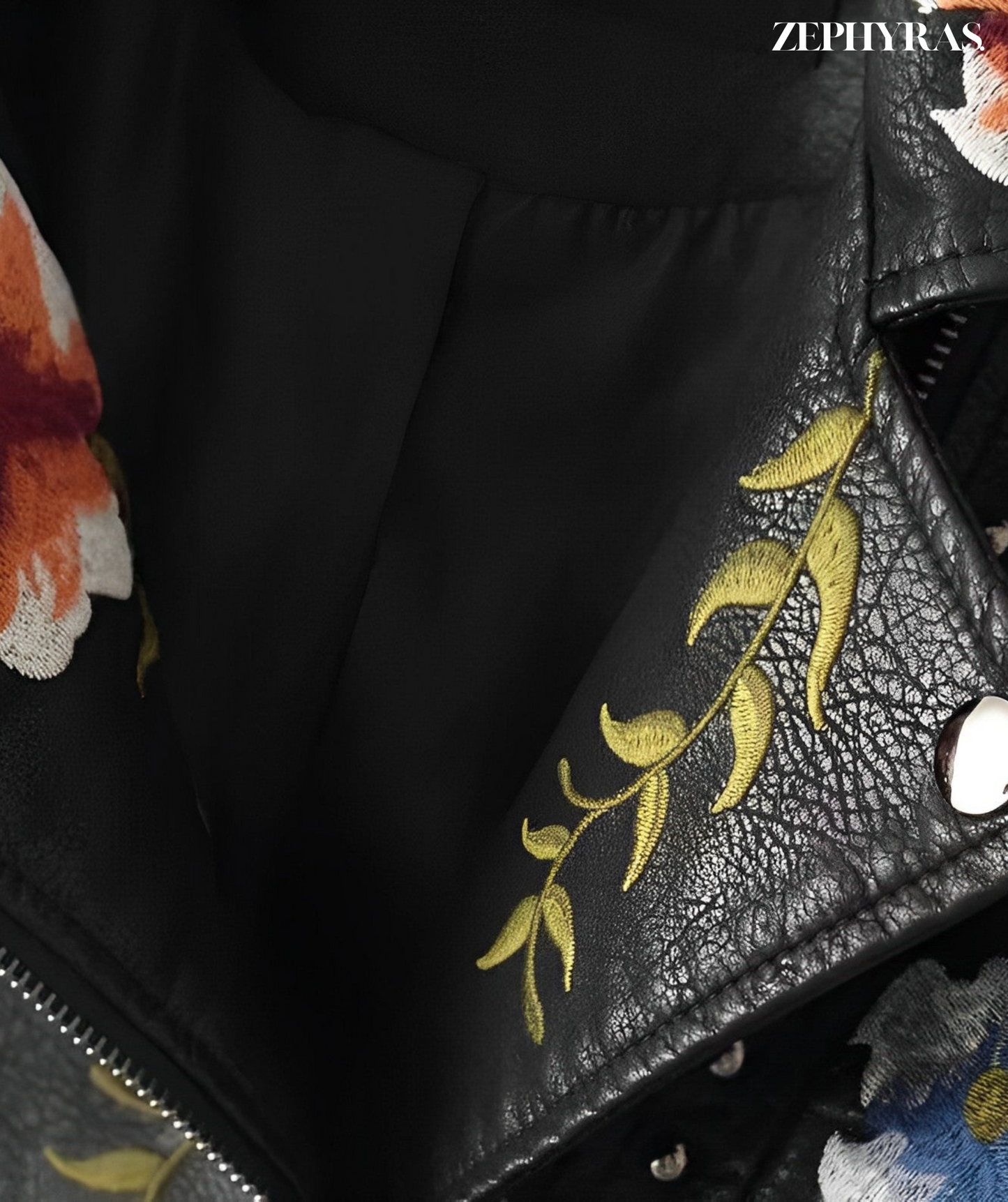 ModeParisienne® Rosa - Dames Florale Leren Jas