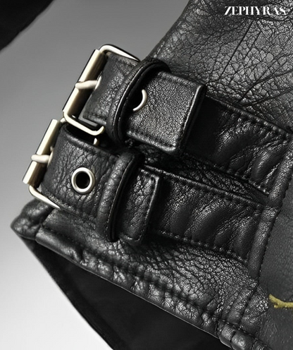 ModeParisienne® Rosa - Dames Florale Leren Jas