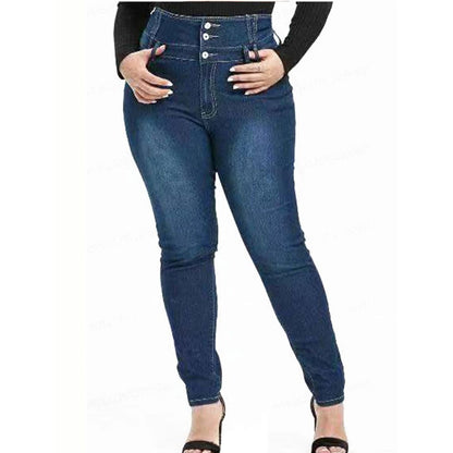ModeParisienne® Analin - Chique Geknöpfte Rokkenjeans