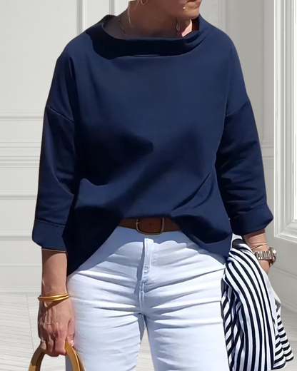 Livia | casual top met col