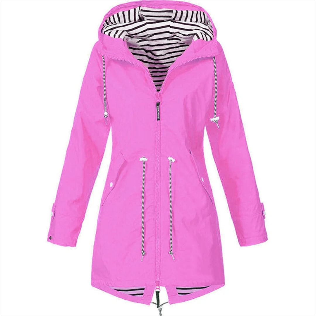 Philomena - Trendy lange mackintosh voor dames